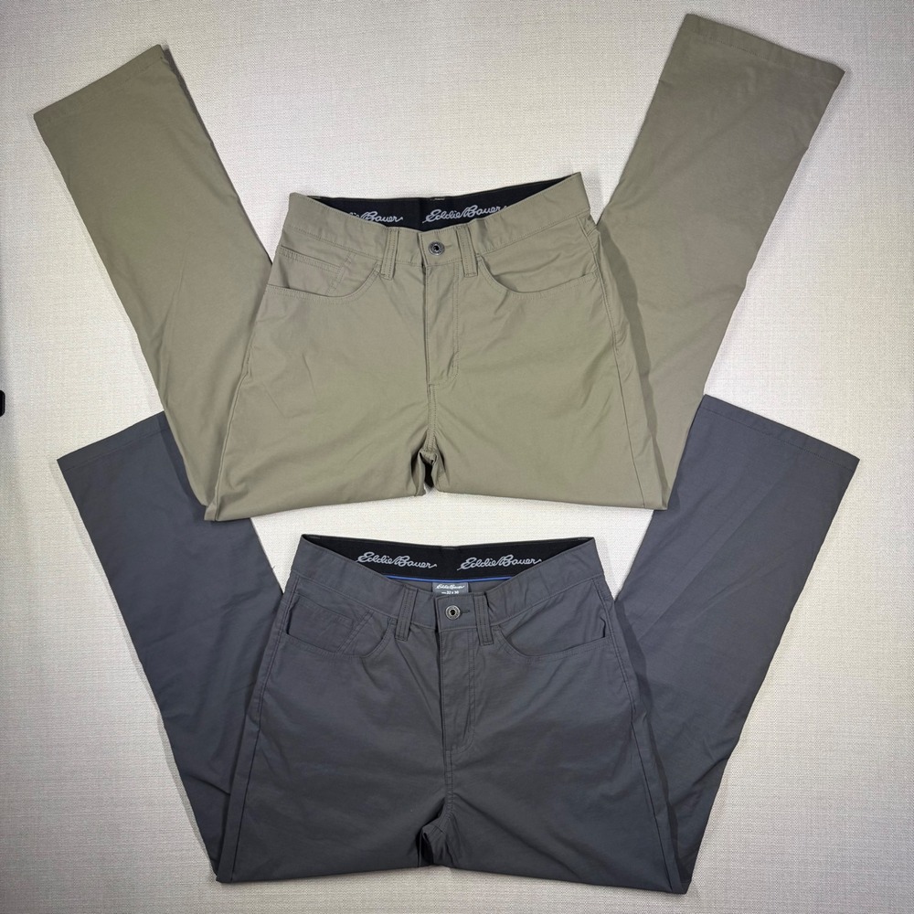 Bundle Eddie Bauer Mens Tech Water Repellent Fishing Hiking Size 32x30 Lot of 2